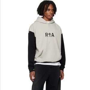 RTA - Gray & Black Oversized Hoodie